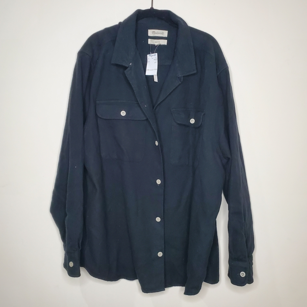 Madewell Black Oversized Button Down Size XXL